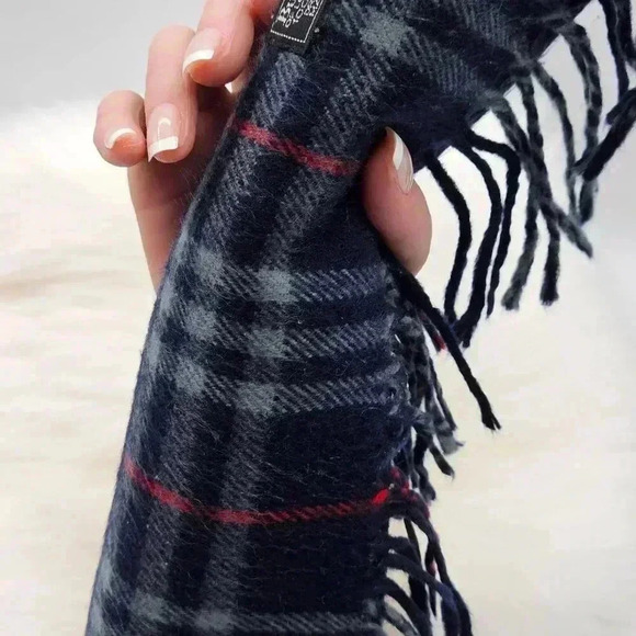 Burberry Novacheck Blue πππ% π₯ππ¦ππ¬π°π¨π¨π₯ Scarf - Picture 3 of 10